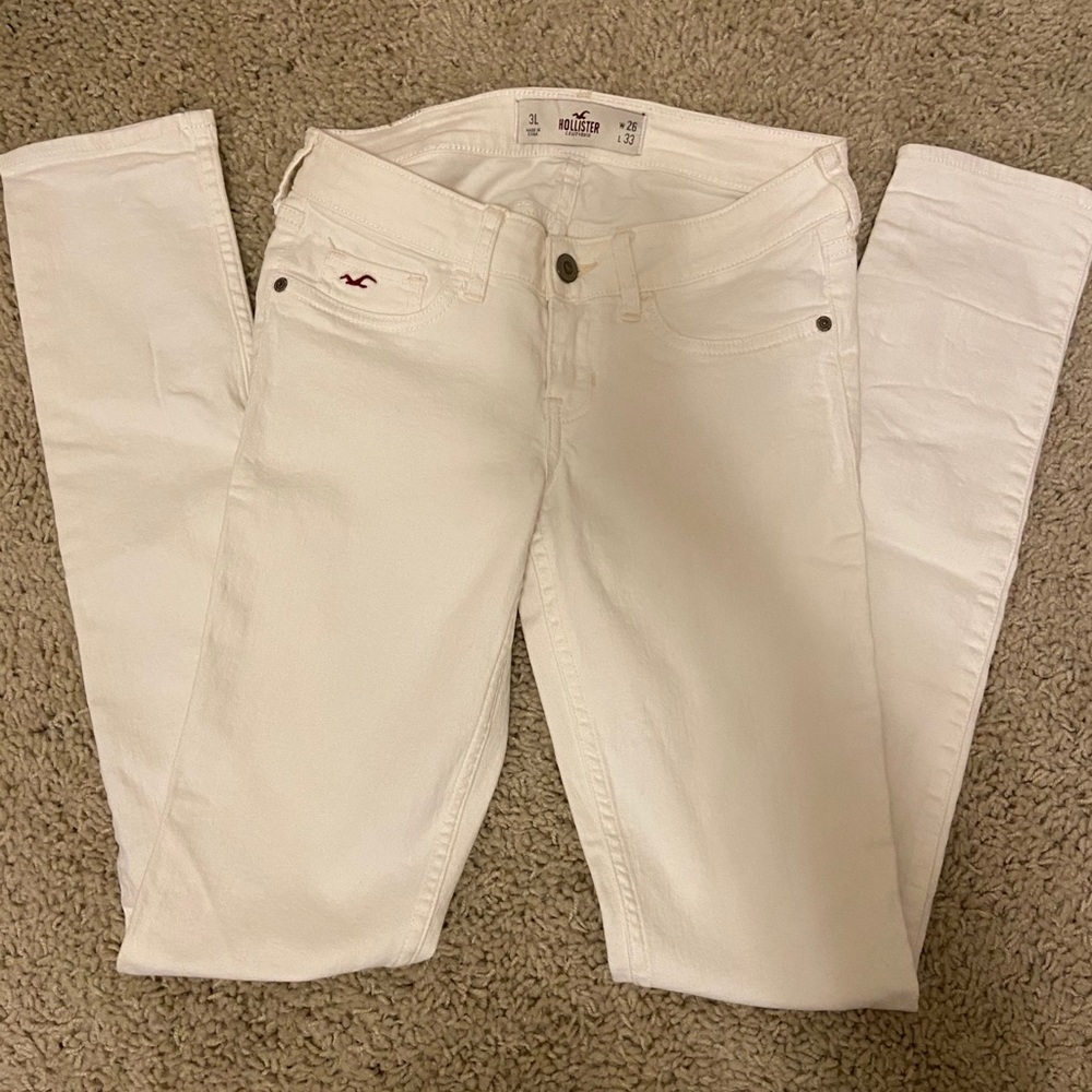 Skinny White Hollister Jeans